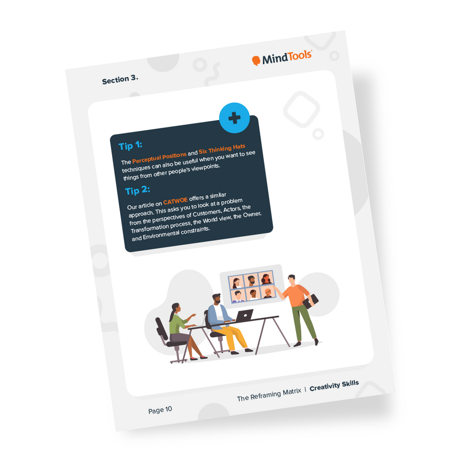 Reframing Matrix Examples The Reframing Matrix | Mind Tools Store - Mindtools
