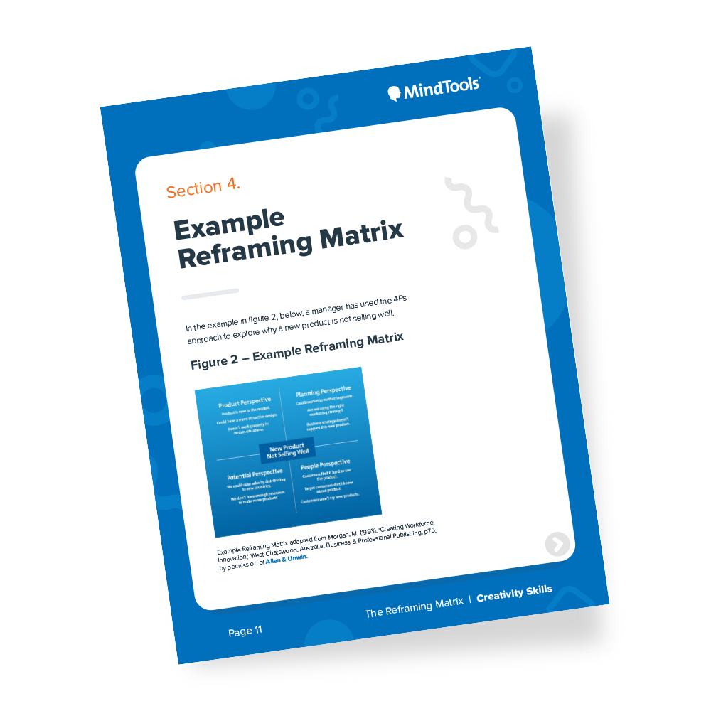 Reframe Failure Matrix The Reframing Matrix | Mind Tools Store - Mindtools