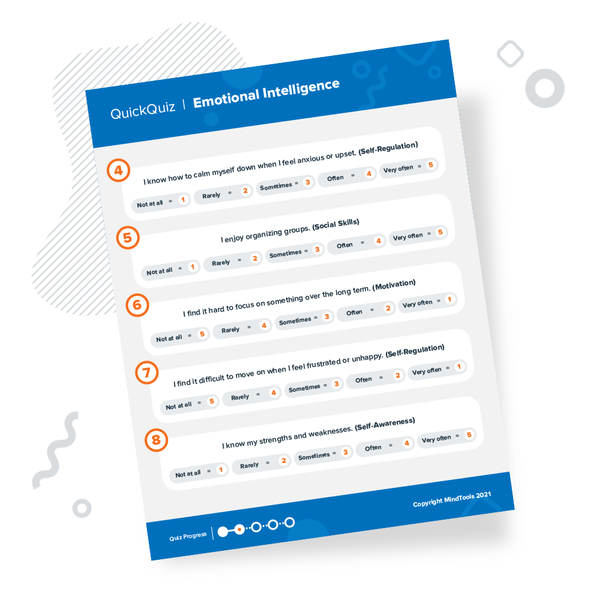 How Emotionally Intelligent Are You? | Mind Tools Quick Quiz - Mindtools for Free Printable Emotional Intelligence Test