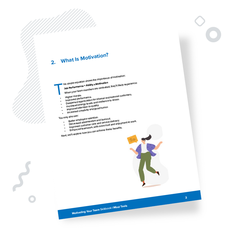 Motivating Your Team Skillbook | Mind Tools Store - Mindtools